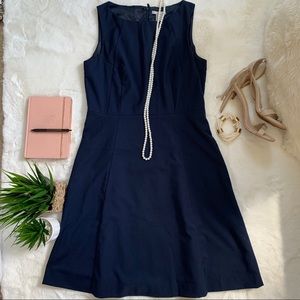 H&M Navy Blue Fit and Flare Dress